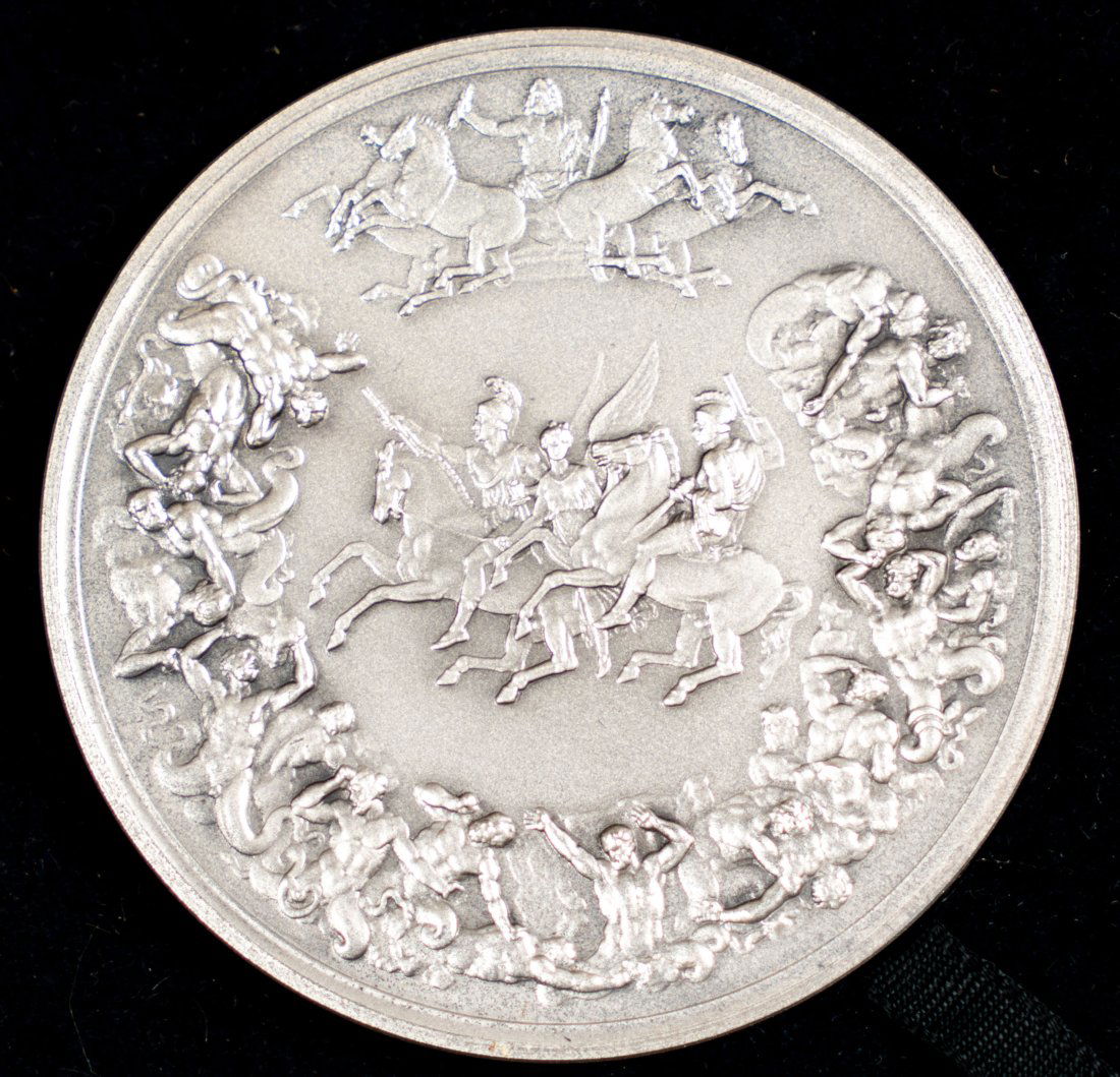 1972 Solid Sterling "The Waterloo Medal" by Pistrucci, John Pinches Medallists (1 of 2)