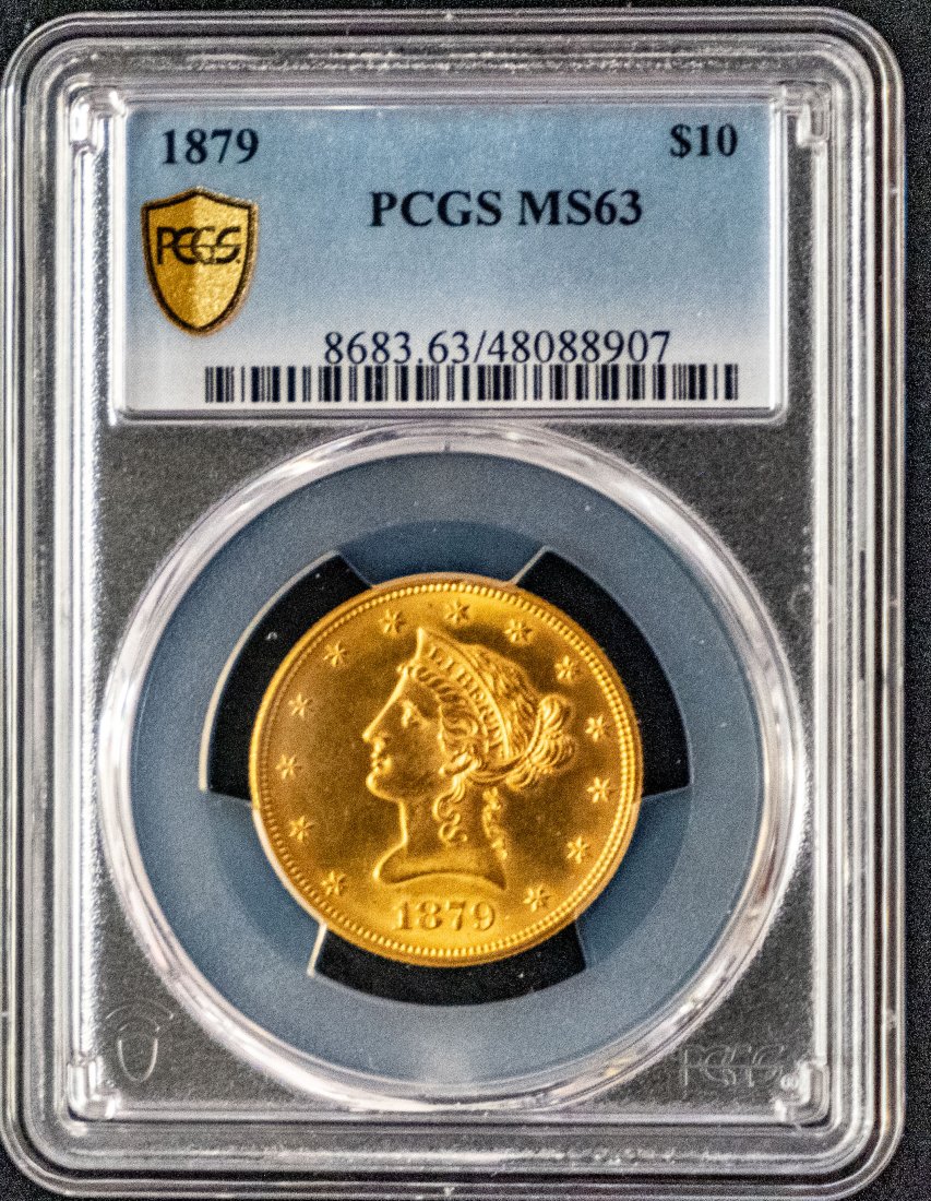 1879 United States Liberty Head $10 Gold PCGS MS63 (1 of 4)