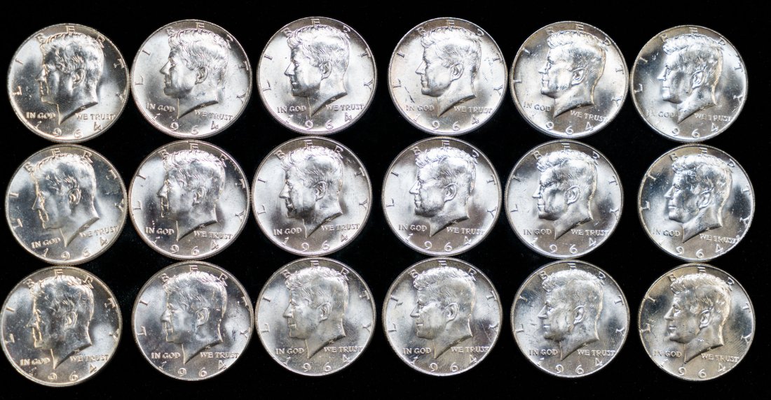 $9FV 1964 United States JFK Half Dollars - BU (1 of 2)