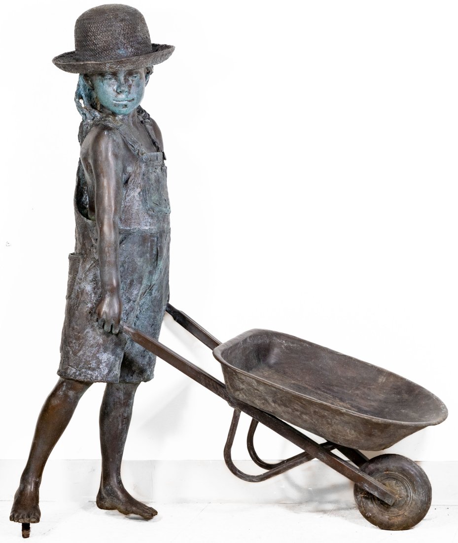 L'Deane Trueblood ''Jills Barrow'' Bronze Life-Size Sculpture (1 of 8)