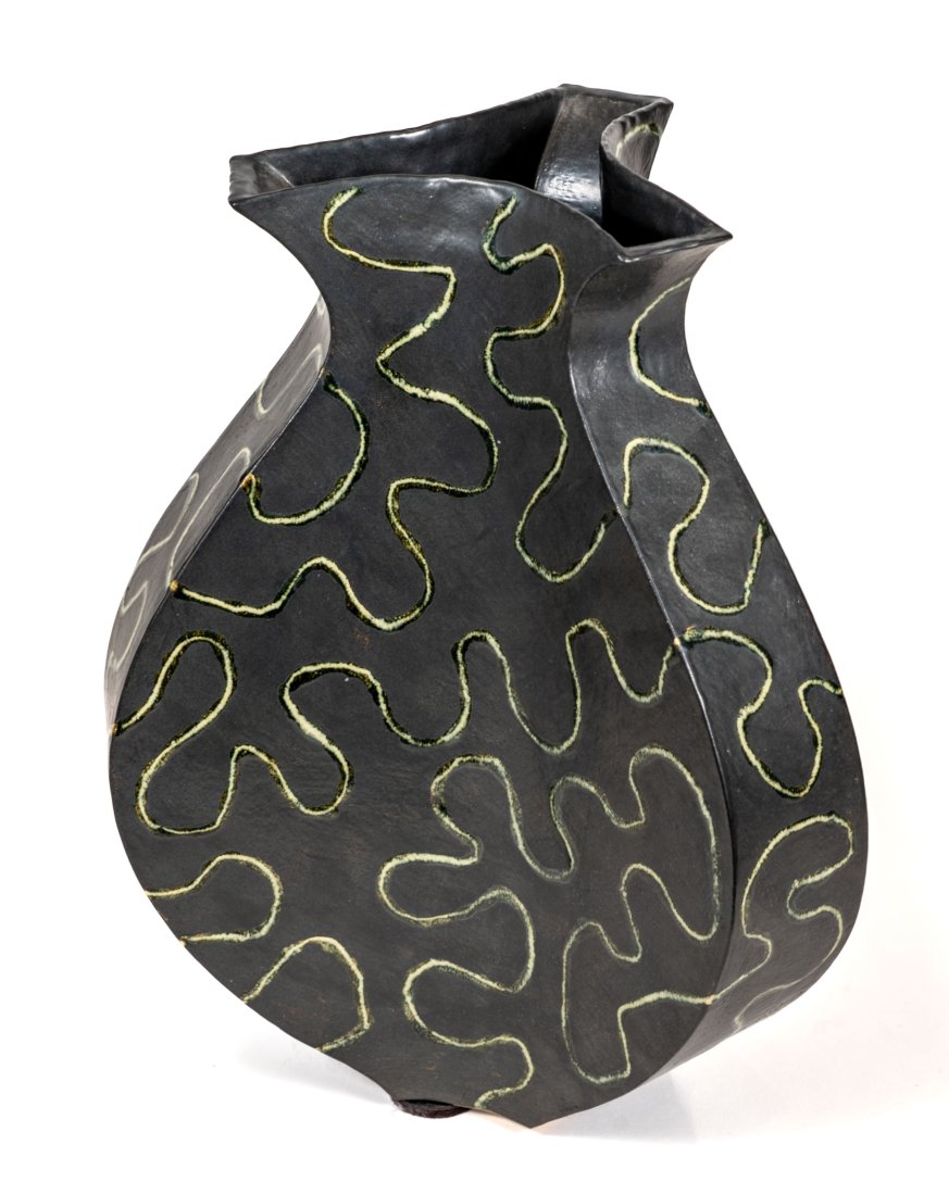 Gary DiPasquale Squiggle Pottery Vase (1 of 6)