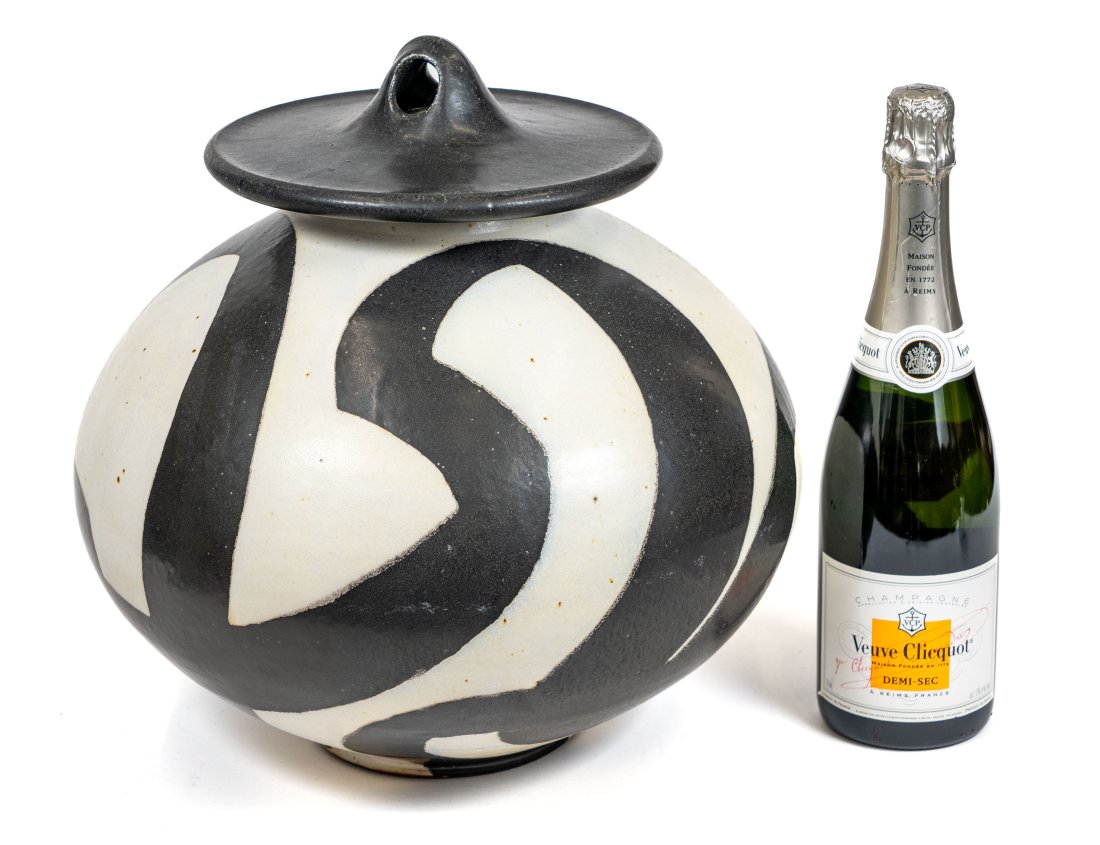 Chris Staley Lidded Pottery Vessel (1 of 8)