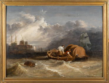 George Clarkson Stanfield attr. (British, 1828-1878) Oil on Board Painting (1 of 7)