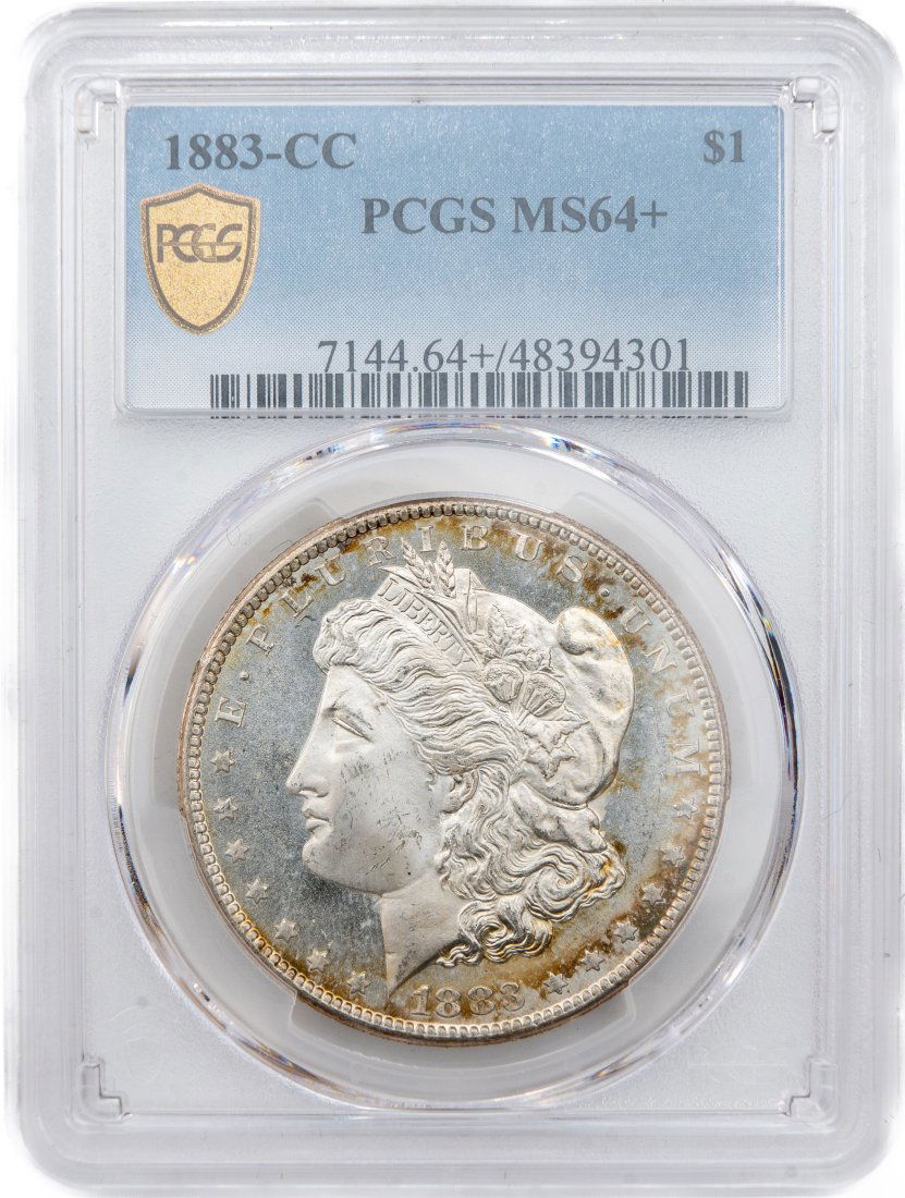 1883-CC United States Morgan Silver Dollar PCGS MS64+ (1 of 4)