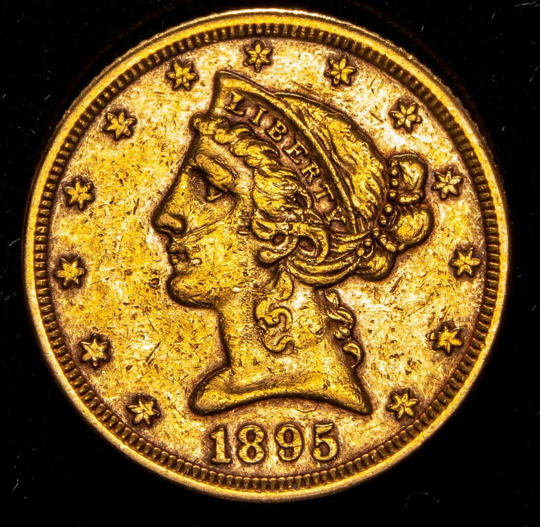 1895 United States $5 Liberty Head Gold Coin (1 of 2)