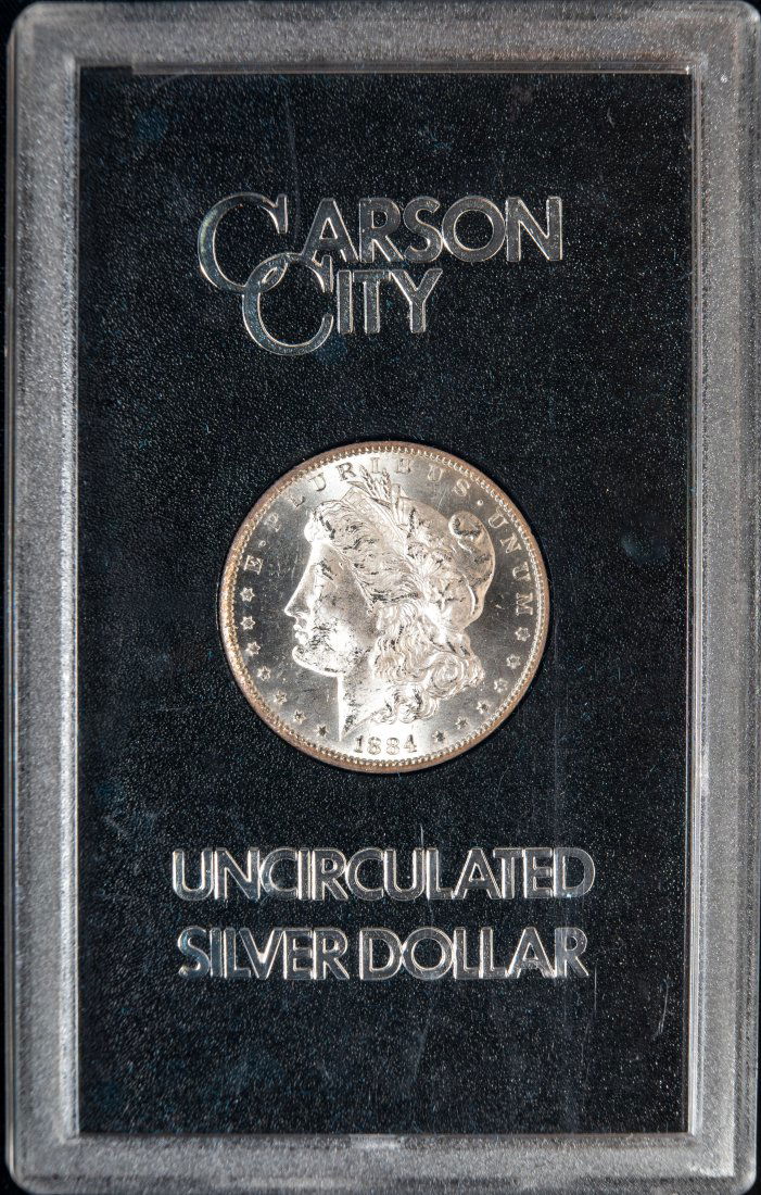 1884-CC United States Morgan Silver Dollar - GSA Hoard (1 of 3)