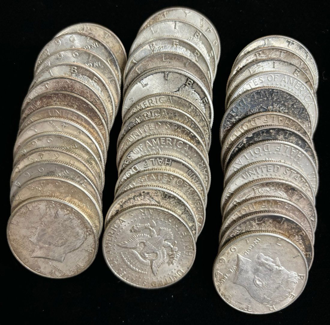 $20 Face Value United States 90% Silver JFK Half Dollars (1 of 1)