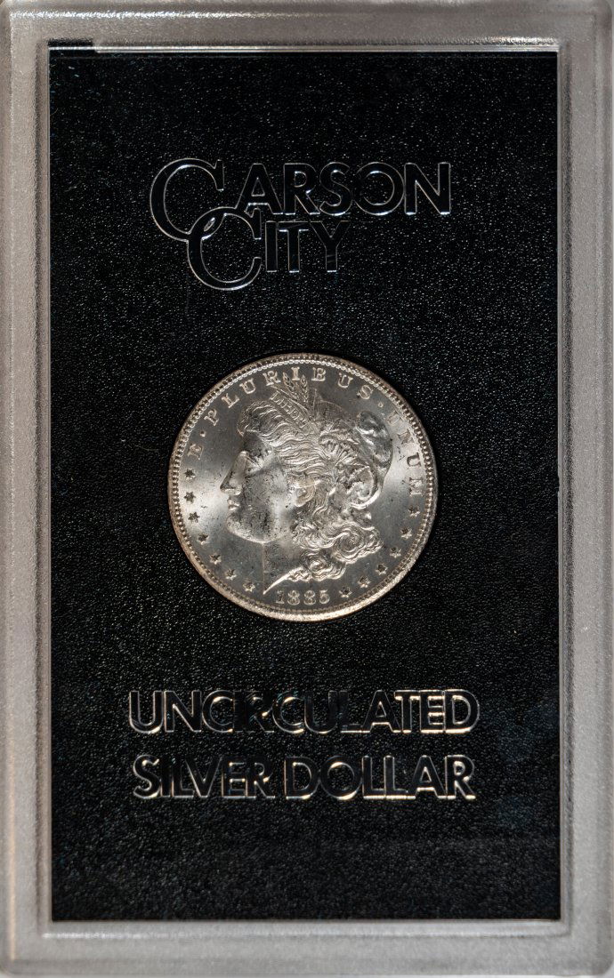 1885-CC United States Morgan Silver Dollar - GSA Hoard (1 of 2)