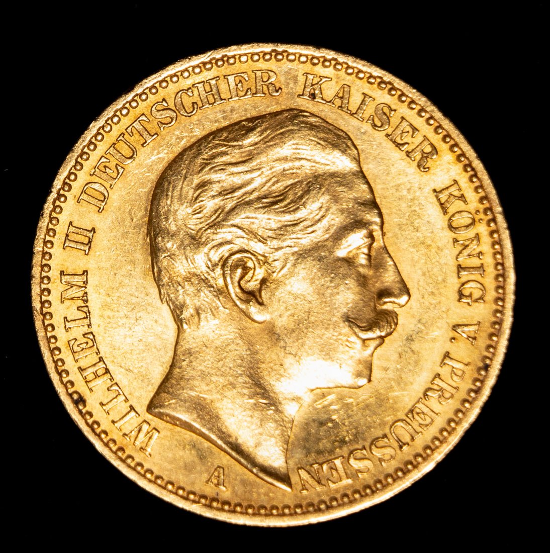 1897 Prussia 20 Mark Gold Coin - UNC (1 of 2)