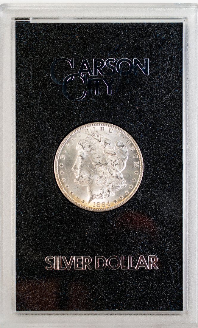 1884-CC United States Morgan Silver Dollar - GSA Hoard (1 of 2)