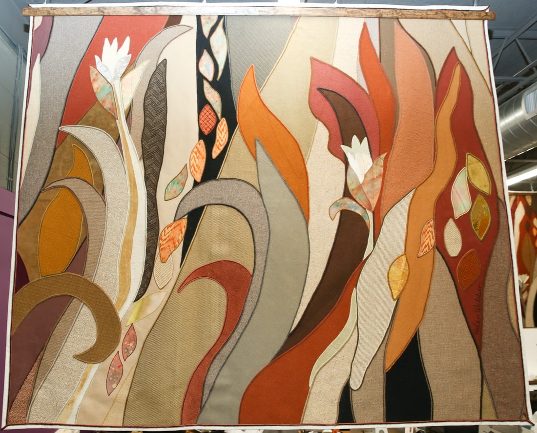 2007 Helen Webber (American, 20th Century) "Grasses 1" Fabric Tapestry (1 of 5)