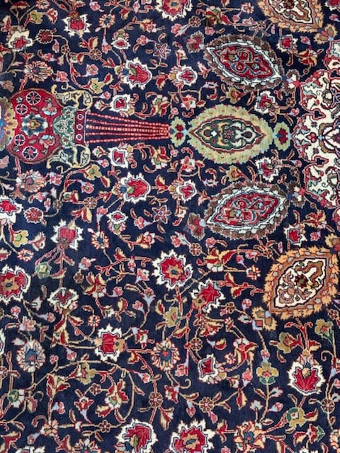 Hand Knotted Kashan Room Size Rug (1 of 6)