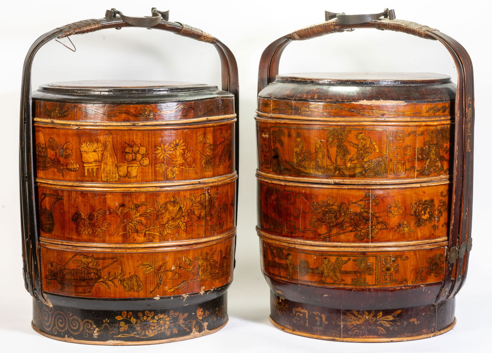 Chinese Stacked Storage Baskets (1 of 10)