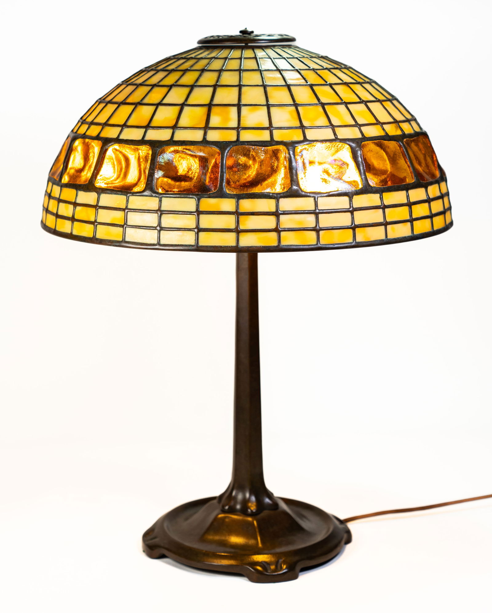 Michael Melia Handmade Turtleback Stained Glass Table Lamp (1 of 7)