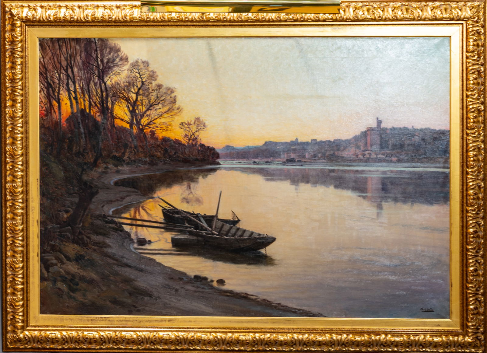 Paul Jean Marie Sain (French, 1853-1908) European River Landscape (1 of 3)