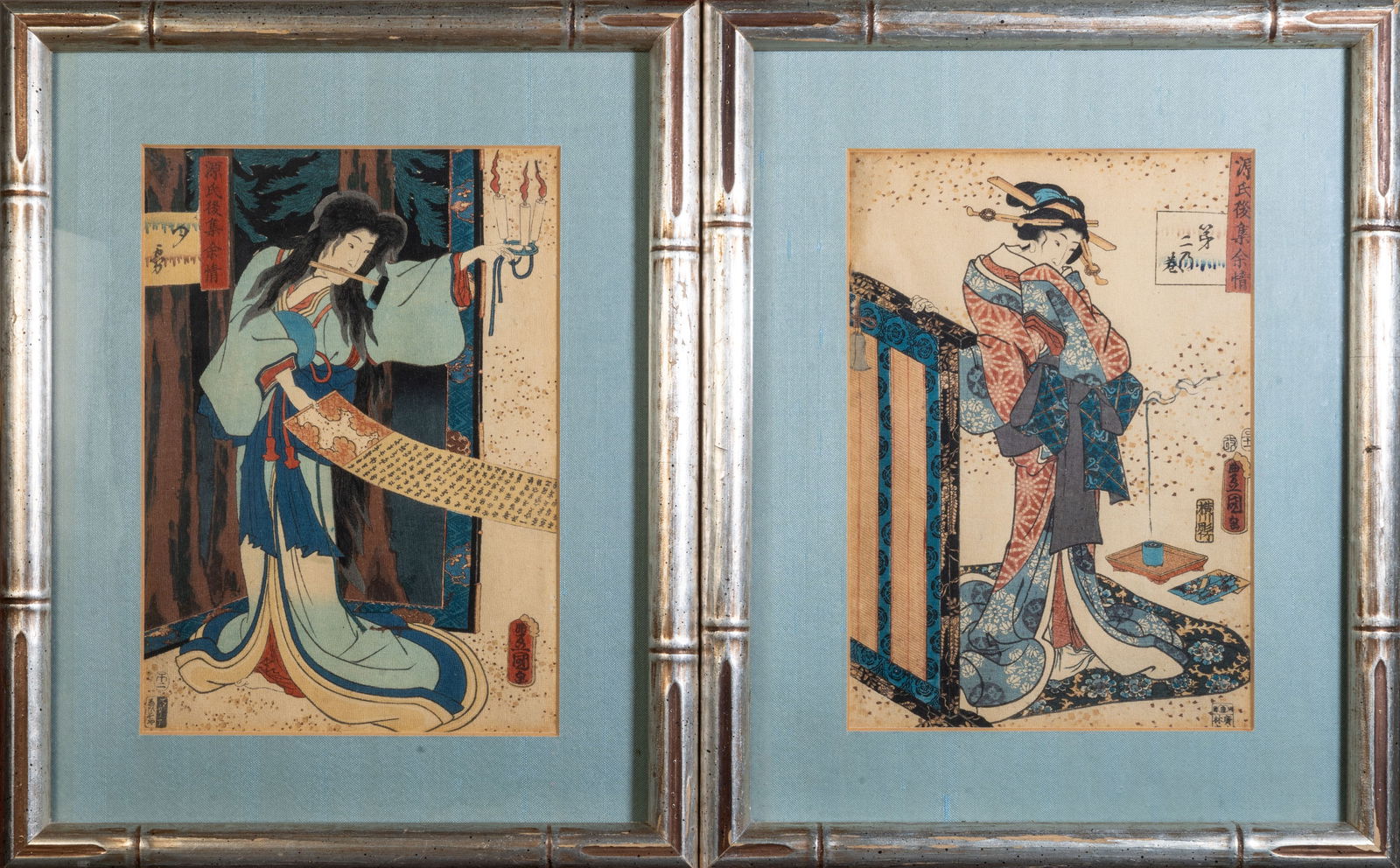 Two (2) Kunisada Utagawa (Japanese,1786-1865) Woodblock Prints (1 of 8)