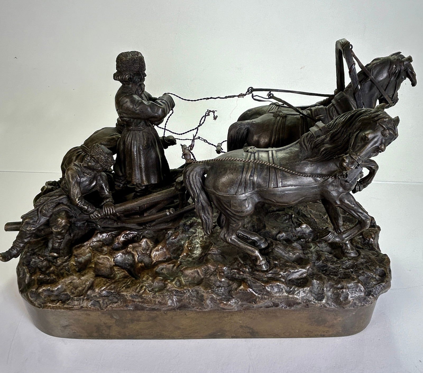 Russian Bronze "Troika" After Eugeny Ivanovich Naps (1 of 6)