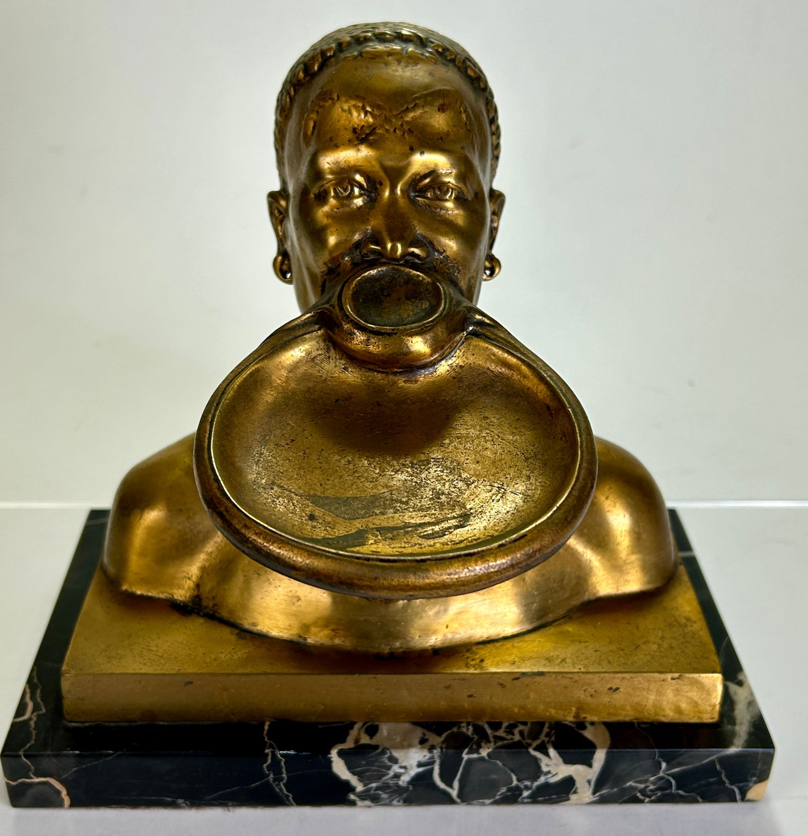 Pierre Curillon (French, 1866-1954) Bronze Bust of African Man (1 of 5)