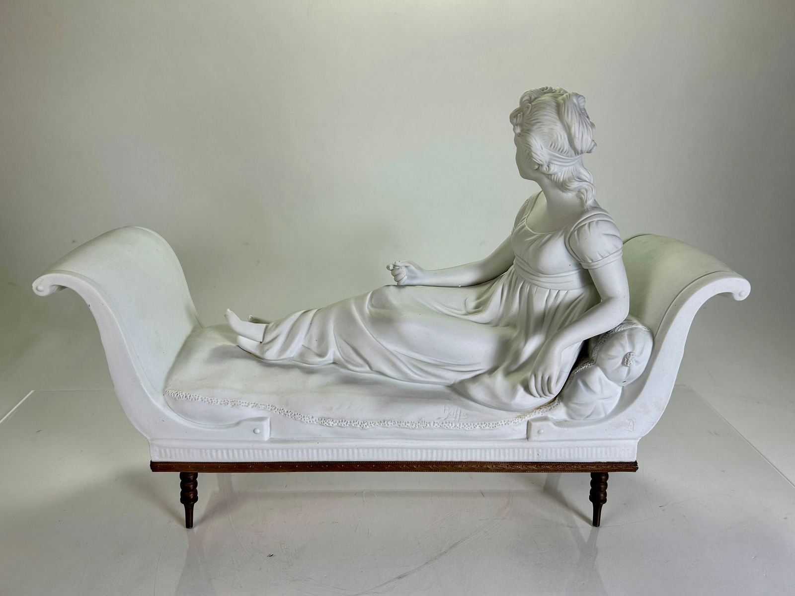 Antique Sevres Bisque Porcelain & Bronze Sculpture (1 of 7)