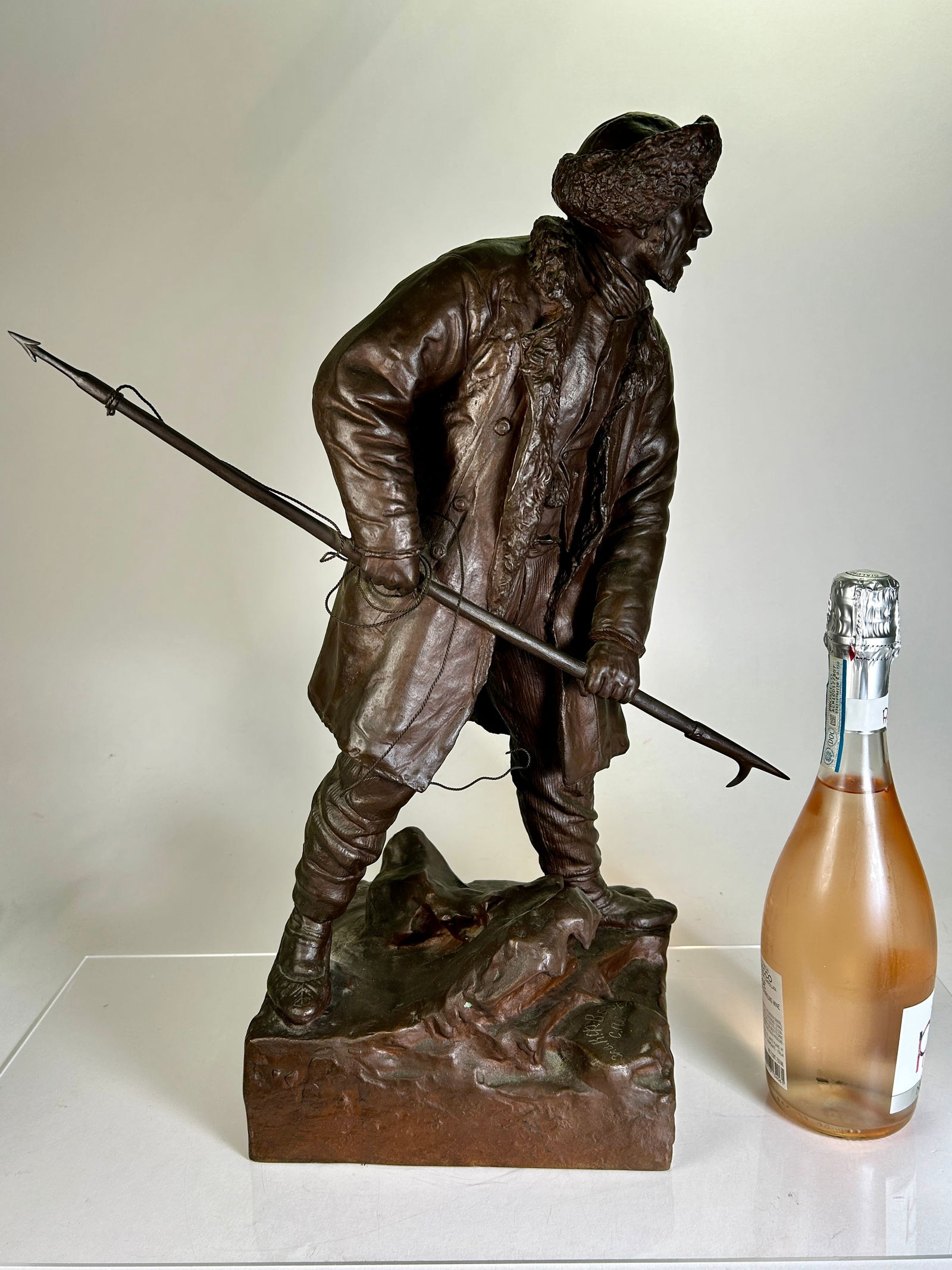 Amandus Heinrich Adamson (Estonian, 1855-1929) "Walfbanger" Bronze Sculpture (1 of 8)