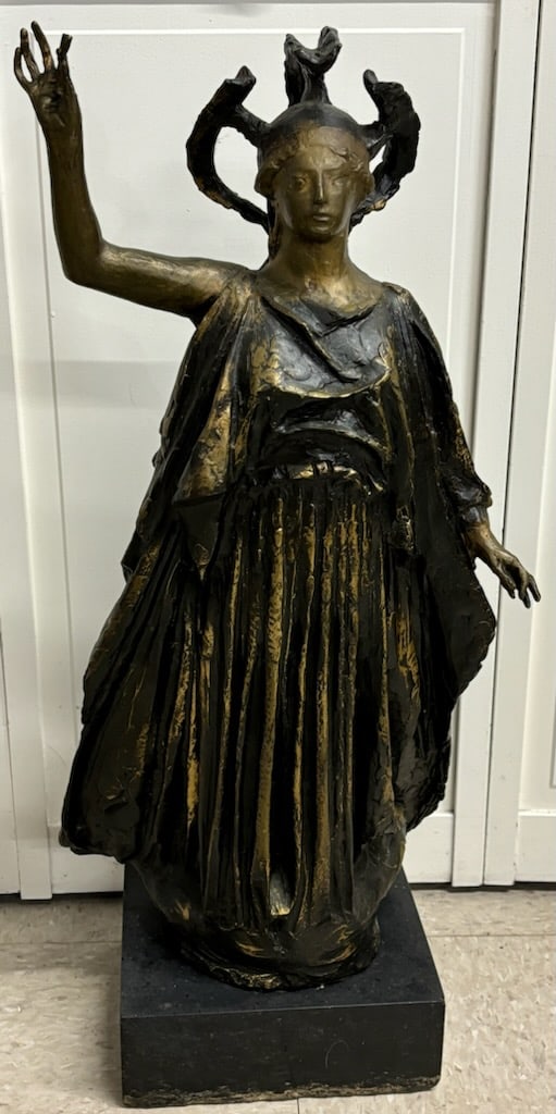 Jean Boucher (French, 1870-1939) Bronze Sculpture of Athena Pallas (1 of 9)
