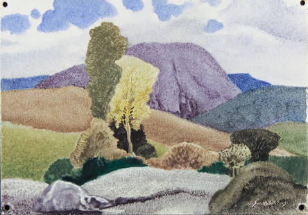 John Scott Williams (American, 1897-1976) Paint on Metal Painting: John Scott Williams (American, 1897-1976) Painted enamel on metal Signed lower right Unframed metal panel Metal Size: 10H x 14W