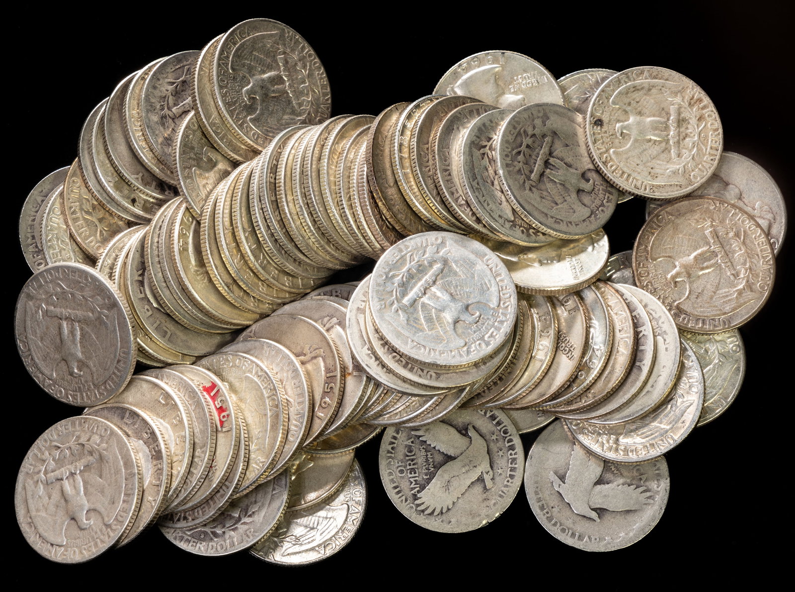 $20FV United States Washington Silver Quarters (1 of 1)