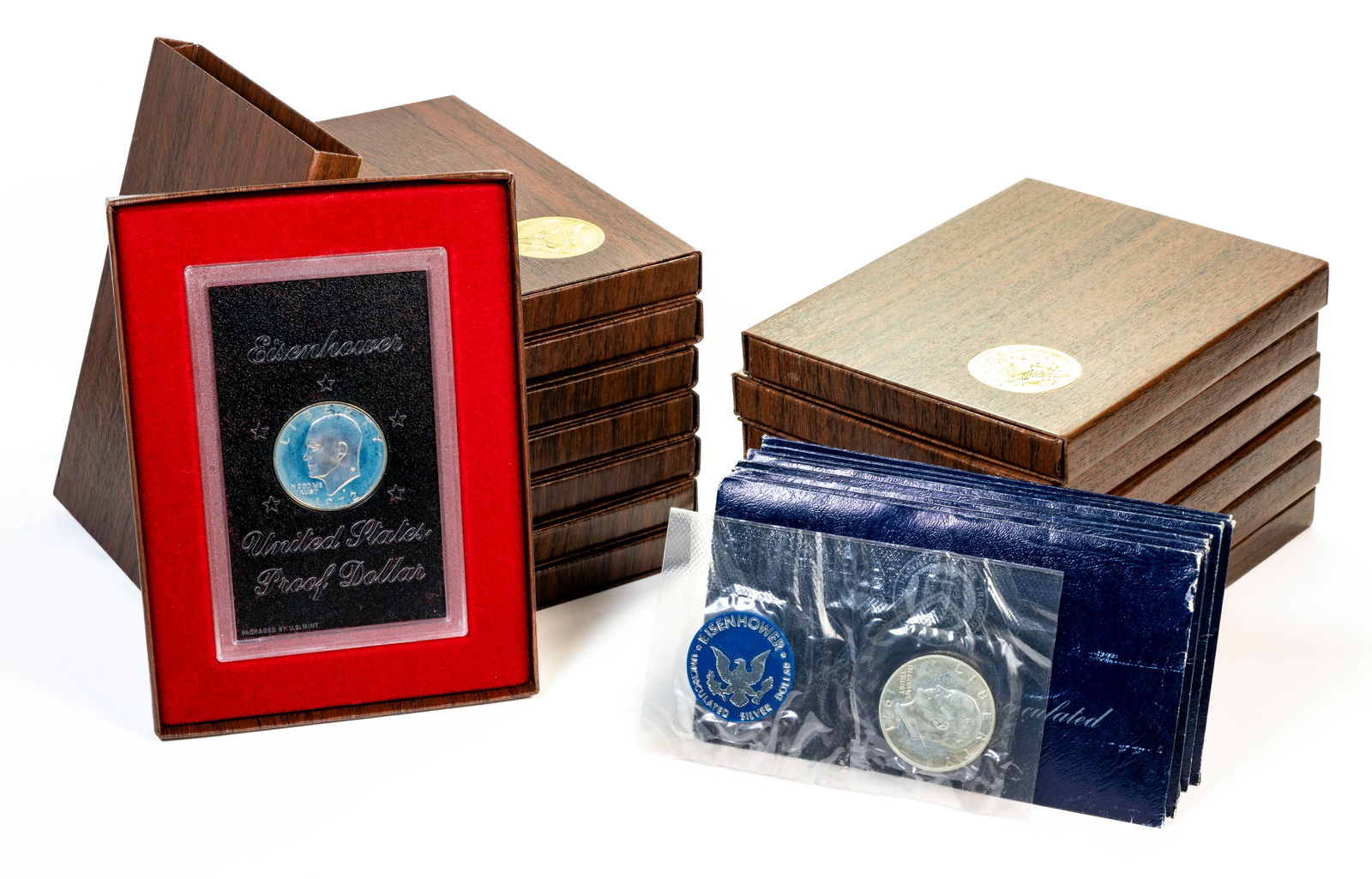 Twenty-Two(22) Mixed United States Eisenhower Silver Dollars (1 of 2)