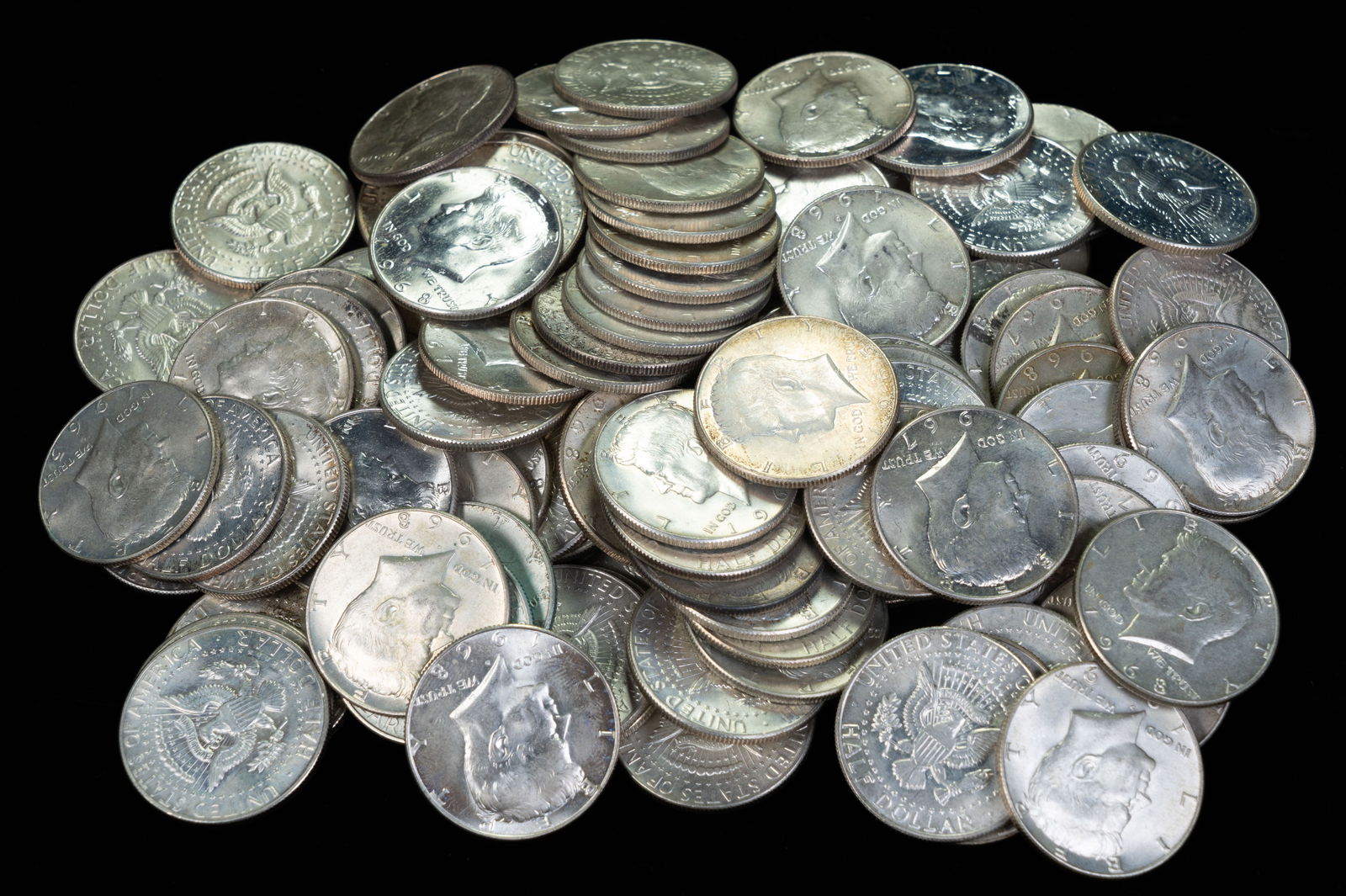 $50FV Mixed United States 40% Silver JFK Half Dollars (1 of 1)