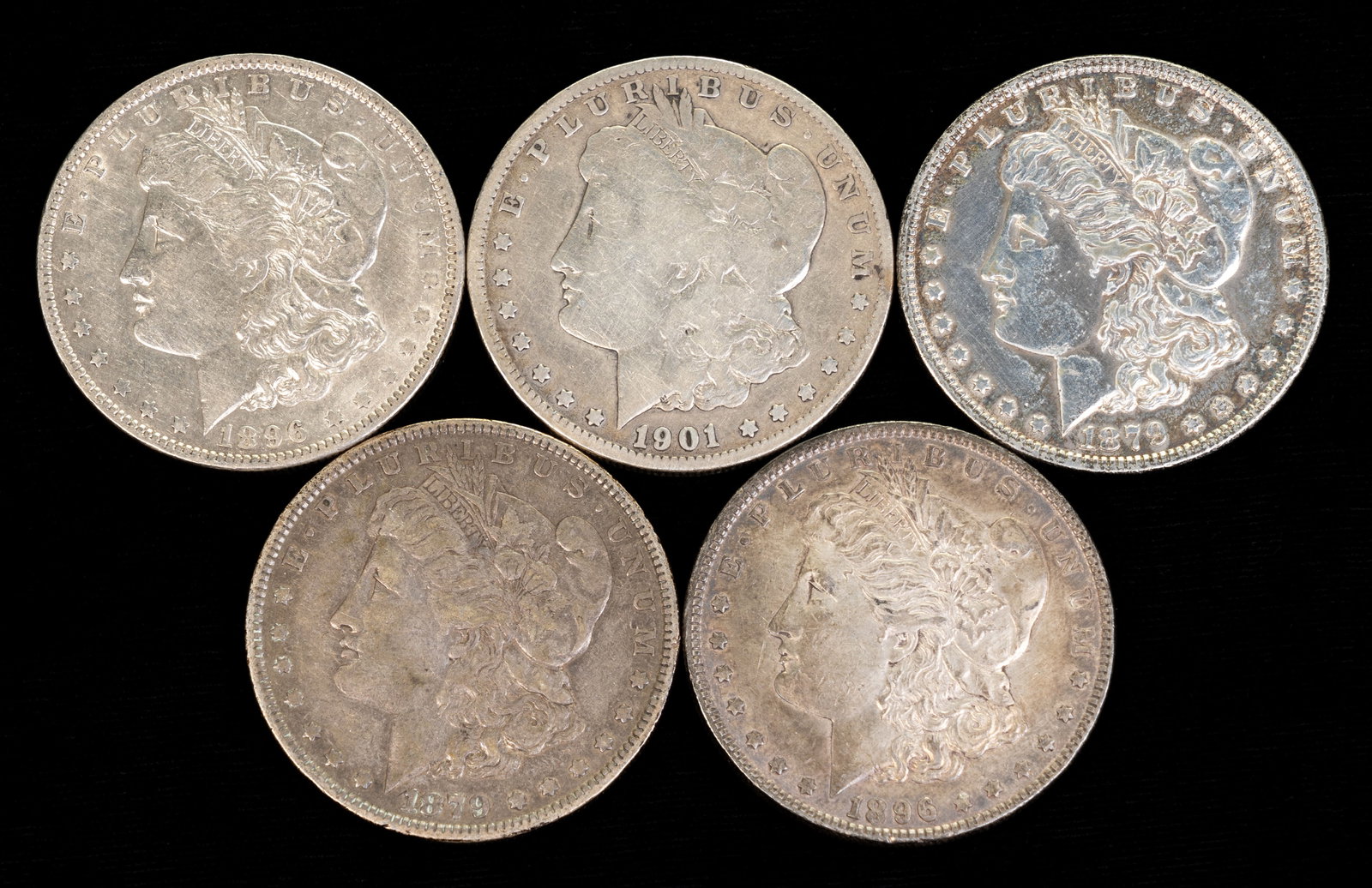 Five(5) United States Morgan Silver Dollars (1 of 2)