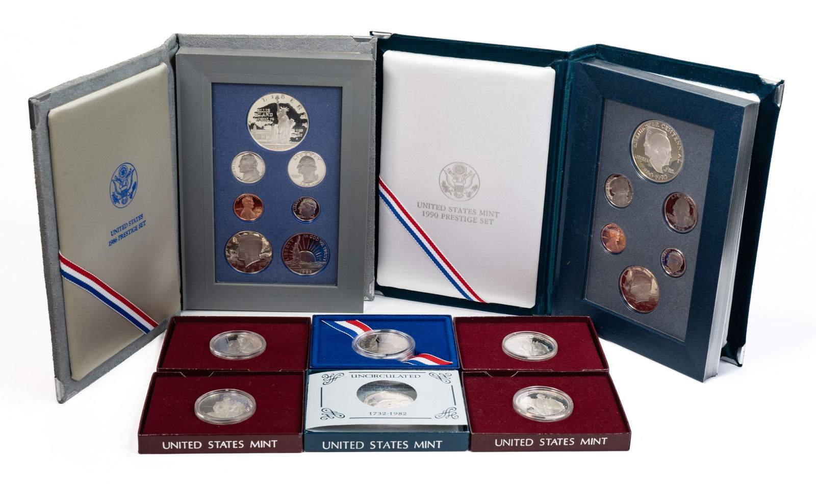 United States Prestige Sets(2) & Comm. Silver Half Dollars(5) (1 of 5)