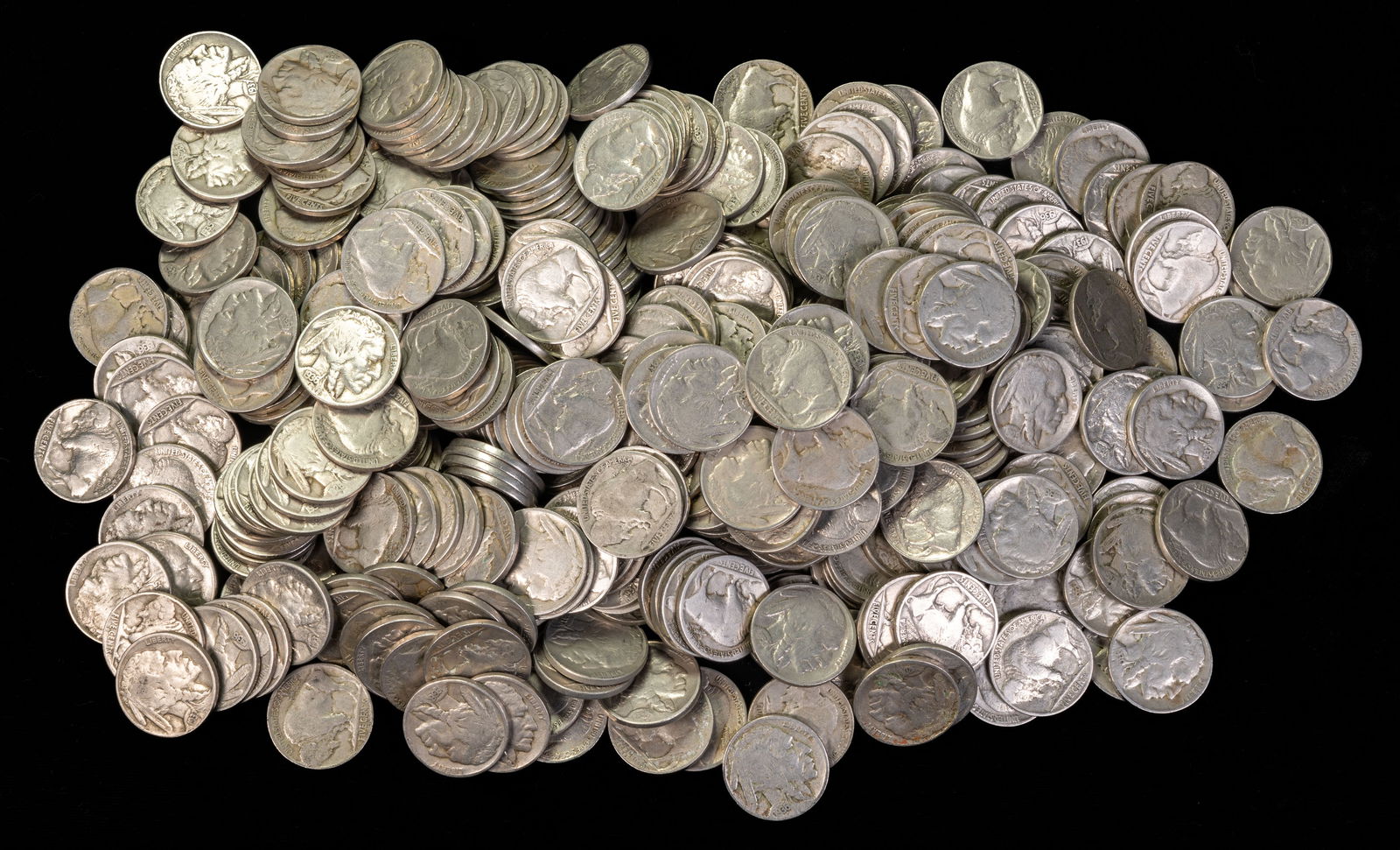 Four-Hundred(400) Mixed Date United States Buffalo Nickels (1 of 1)