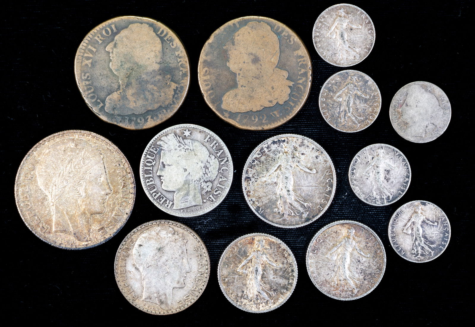 Eleven(11) Mixed French Coinage (1 of 2)