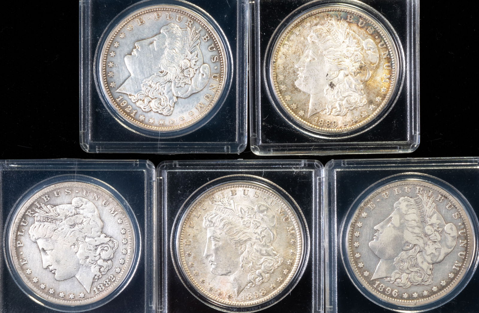 Five (5) U.S. Morgan Silver Dollars (1 of 3)