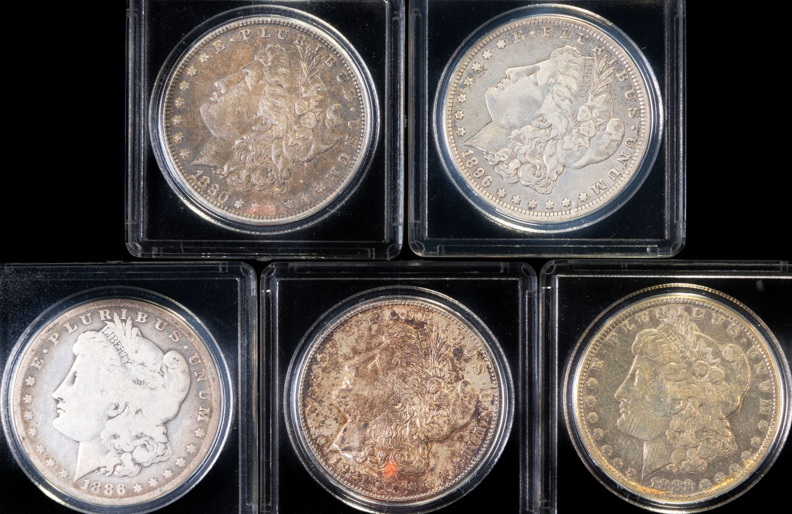 Five (5) U.S. Morgan Silver Dollars (1 of 2)