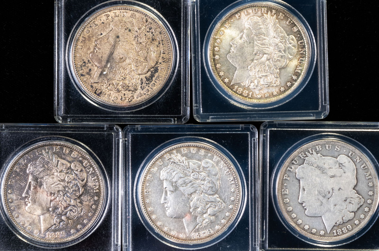 Five (5) U.S. Morgan Silver Dollars (1 of 2)