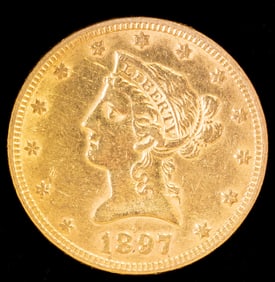 1897 US Liberty Head $10 Gold Coin