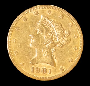 1901S US Liberty Head $10 Gold Coin