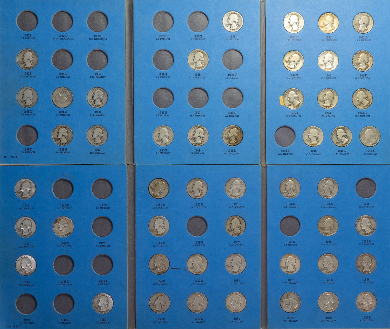 Seventy-two (72) Washington Silver Quarters 90% Silver $18 FV (1 of 5)