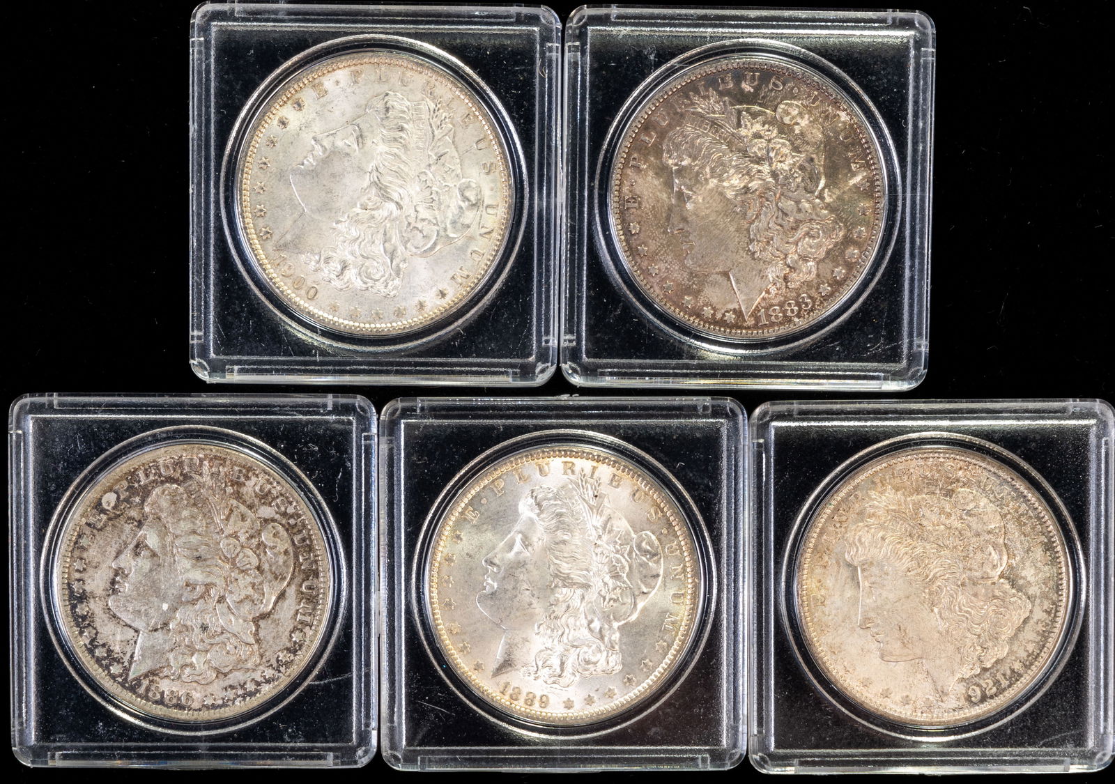 Five (5) U.S. Morgan Silver Dollars (1 of 2)