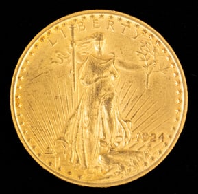 1924 US St. Gaudens $20 Gold Coin One Ounce