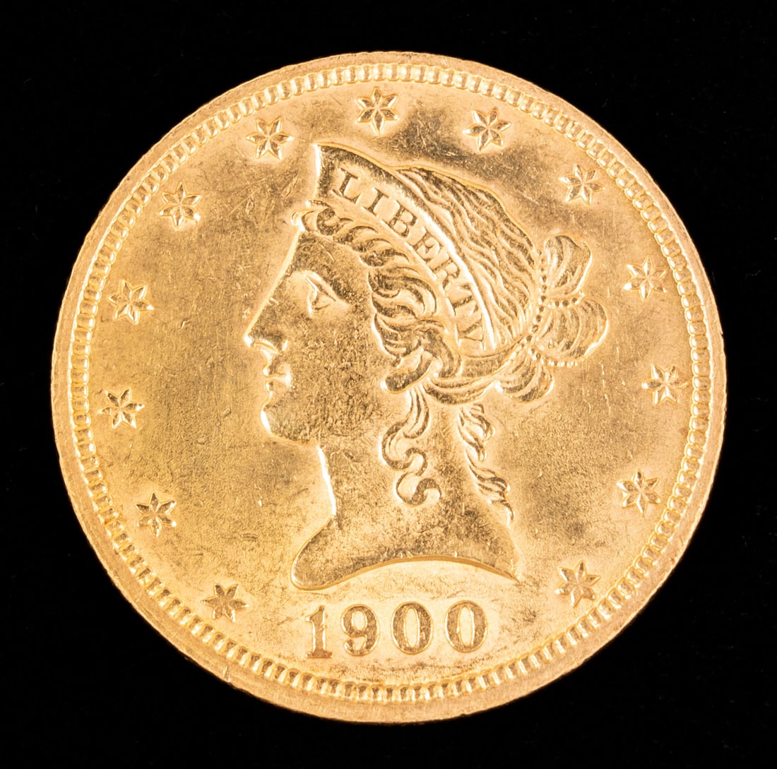 1900 US Liberty Head $10 Gold Coin (1 of 2)