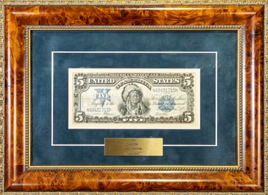 1899 US Five Dollar Silver Certificate "Sioux Chief"