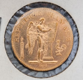 1895 20 francs gold coin