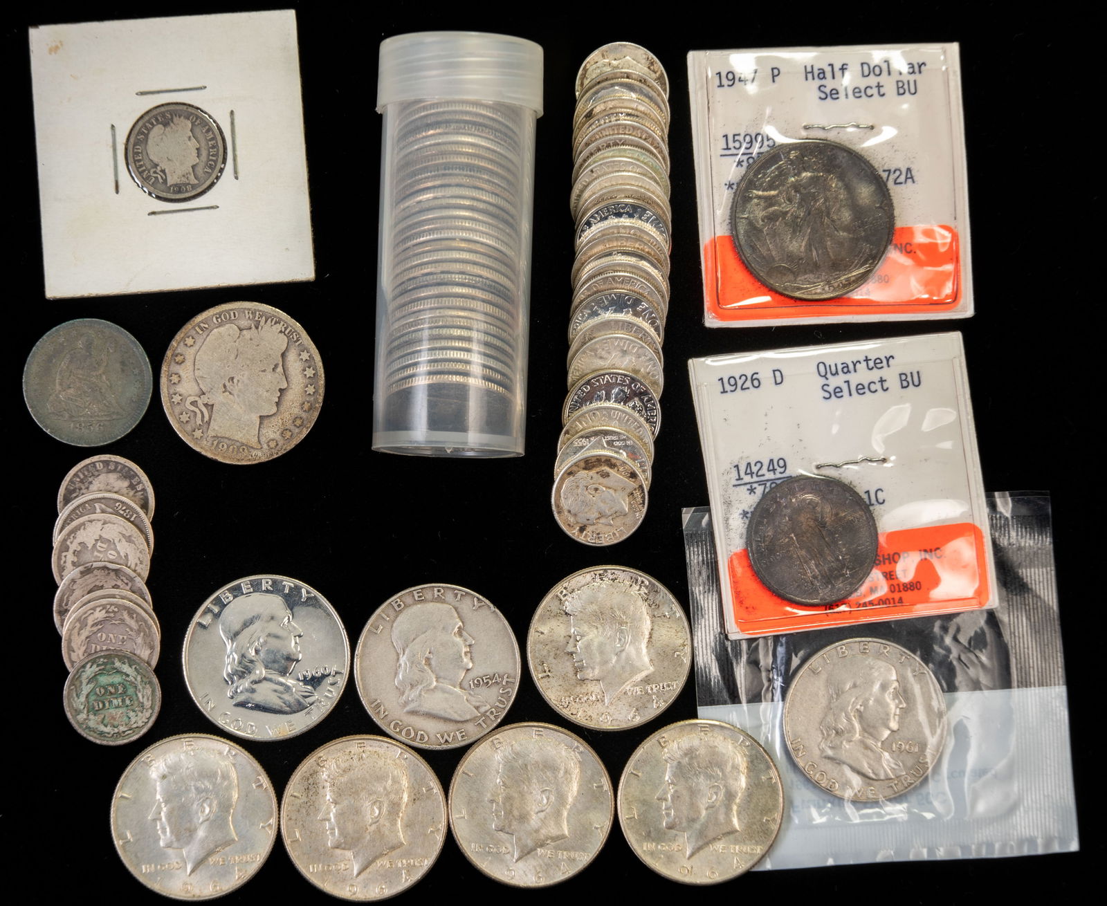 Mixed US 90% Silver Coins $15.75 Face Value (1 of 2)