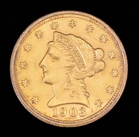 1903 US $2.50 Liberty Gold Coin