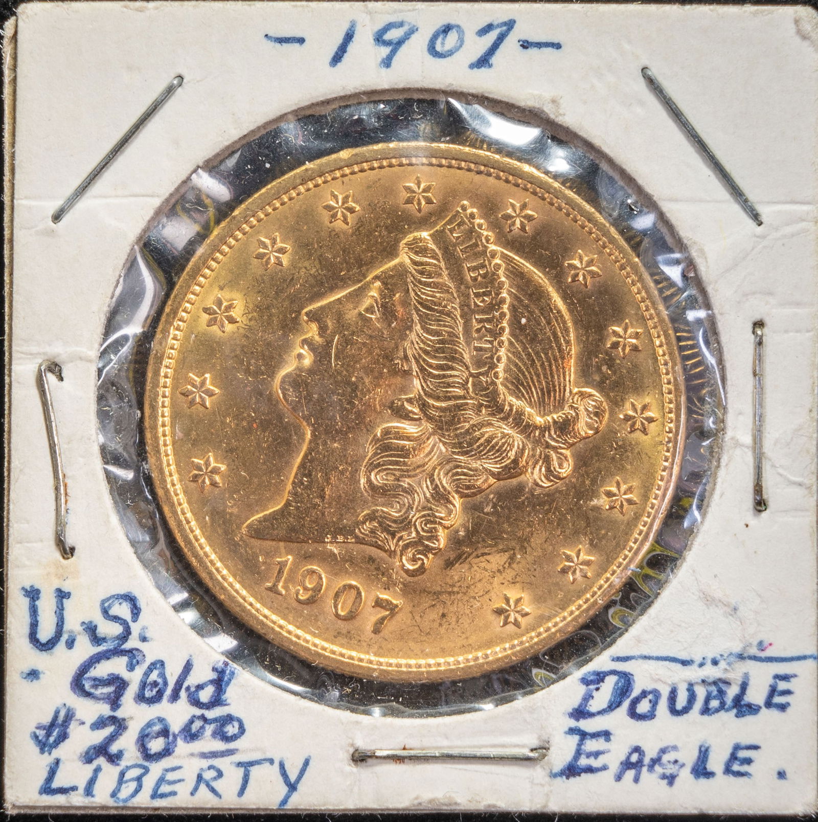 1907 US $20 Gold Coin Double Eagle (1 of 3)