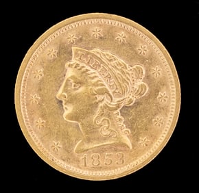 1853 US $2.50 Liberty Head Gold Coin