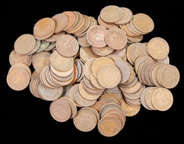 159 Indian Head Pennies Not Checked