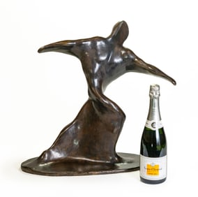 Lawrence Holofcener (American, 1928-2017) Bronze Sculpture Modernist